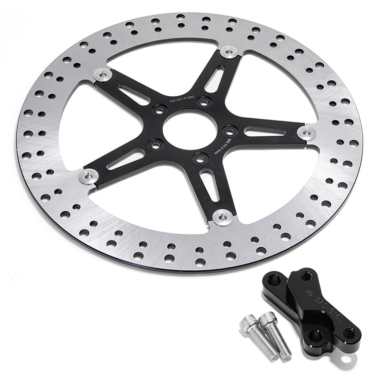 For Harley Davidson Softail 2018-UP 14'' Front Brake Disc Rotor & Adapter