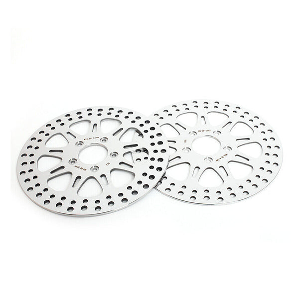 For Harley Davidson Sportster XL883L Superlow / XL883N Iron 2011-2013 2016-2023 / XL1200L Low 2007-2011 11.5" Front 10.2" Rear Brake Disc Rotors