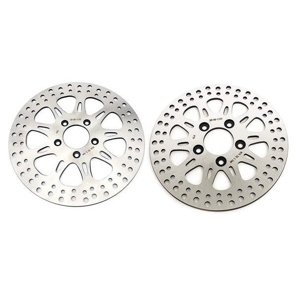 For Harley Davidson Sportster XL883L Superlow / XL883N Iron 2011-2013 2016-2023 / XL1200L Low 2007-2011 11.5" Front 10.2" Rear Brake Disc Rotors