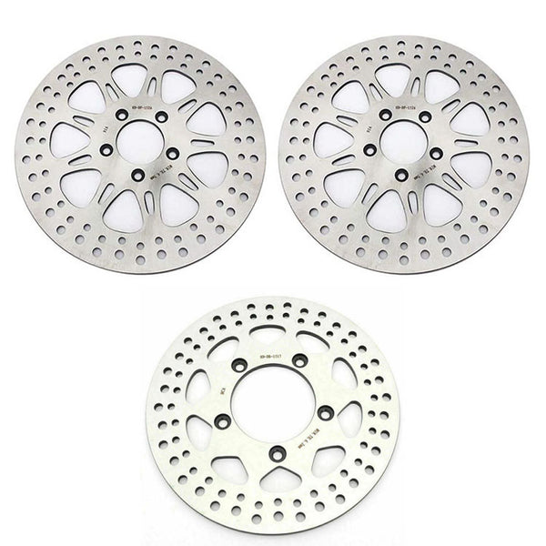 For Harley Davidson VRSCAW V Rod 2008-2009 / VRSCX V-Rod 2007 11.8" Front Rear Brake Disc Rotors