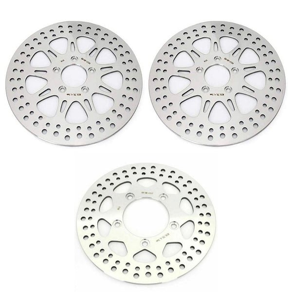 For Harley Davidson VRSCAW V Rod 2008-2009 / VRSCX V-Rod 2007 11.8" Front Rear Brake Disc Rotors