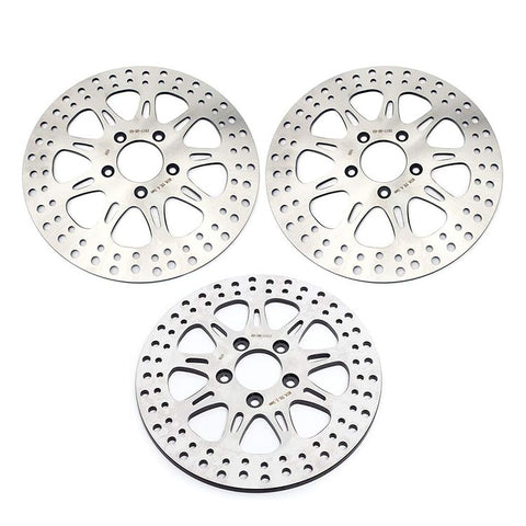 For Harley Davidson XL883R Sportster R 2005-2013 / XL883R Roadster 2010 / XL1200R Roadster 2004-2008 11.5" Front Rear Brake Disc Rotors