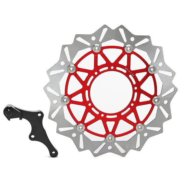 For Honda CRF250R CRF450R 2019-UP / CRF450RWE 2019-UP / CRF450RX 2019-UP 320mm Oversize Front Brake Disc & Bracket