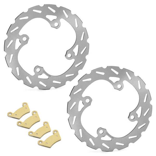 For Polaris Sportsman 325 570 ACE 11-18 / Ranger 325 ETX 15-16 / 400 10-14 / 500 SXS 06-13 Rear Brake Disc Rotors / Pads