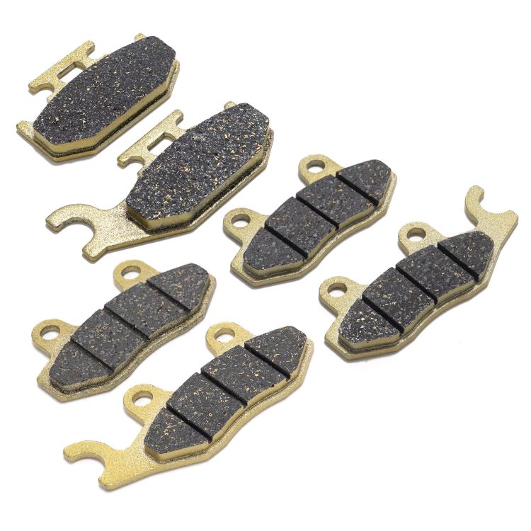 For Yamaha Raptor 700 YFM700 06-15 / Raptor 700R YFM700R 09-15 / Rhino 450 YXR450 06-09 / Rhino 660 YXF660 04-07 3 Set Front & Rear Brake Pads