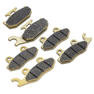 For Yamaha Raptor 700 YFM700 06-15 / Raptor 700R YFM700R 09-15 / Rhino 450 YXR450 06-09 / Rhino 660 YXF660 04-07 3 Set Front & Rear Brake Pads