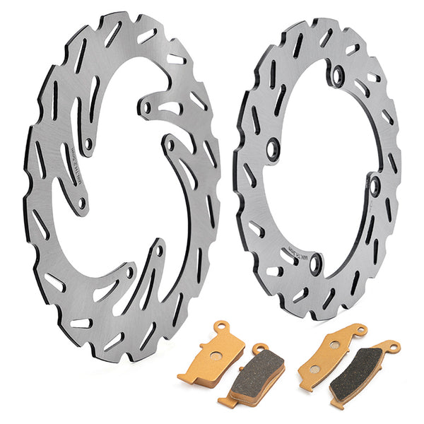 For Honda CR125R / CR125E 95-97 / CR250R / CR250E 95-96 / CR500R / CR500E 95-01 Front Rear Brake Disc Rotors / Pads