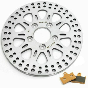 Rear Brake Disc Rotor With Pads For Harley Davidson Sportster XL883 / XL1200 2014-2023