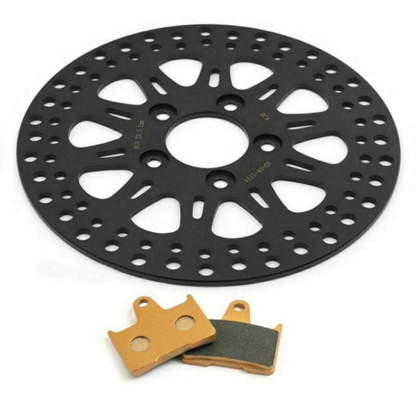 Rear Brake Disc Rotor With Pads For Harley Davidson Sportster XL883 / XL1200 2014-2023