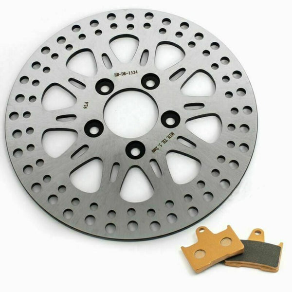 Rear Brake Disc Rotor With Pads For Harley Davidson Sportster XL883 / XL1200 2014-2023