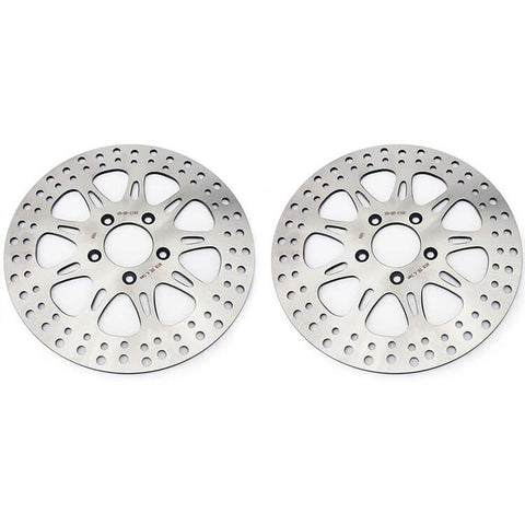 2pcs 11.5" Front Brake Rotors for Harley Davidson Touring FLHP FLHR Road King / FLHT Electra Glide 2000-2010