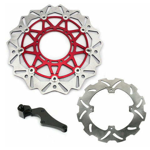 320mm Motorcycle Front Rear Brake Disc & Bracket for Honda CRF250R / CRF450R 2015-2018 / CRF450RX 2017-2018