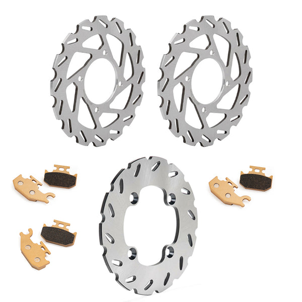 For Can-Am Outlander 400 / Outlander Max 400 2007-2015 Front Rear Brake Disc Rotors / Pads
