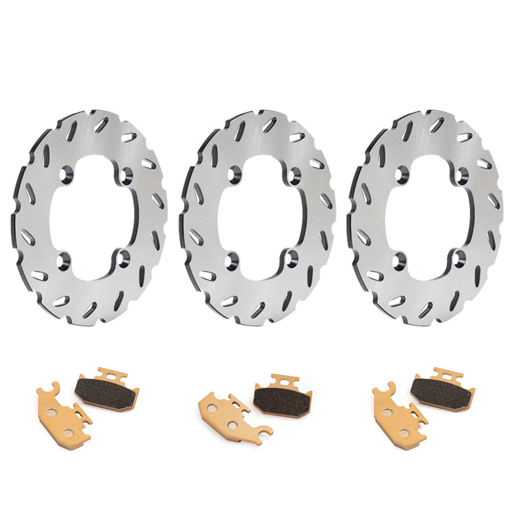 For Can-Am Renegade 500 ( 4x4 / EFI ) 2007-2015 Front Rear Brake Disc Rotors / Pads