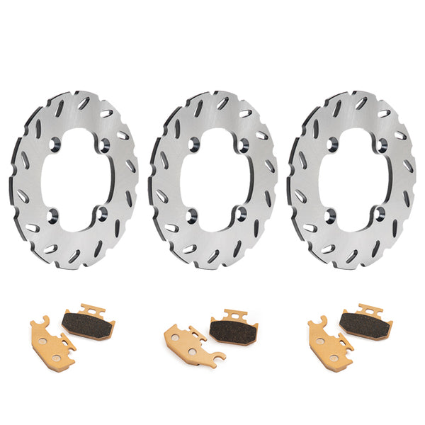 For Can-Am Renegade 500 ( 4x4 / EFI ) 2007-2015 Front Rear Brake Disc Rotors / Pads