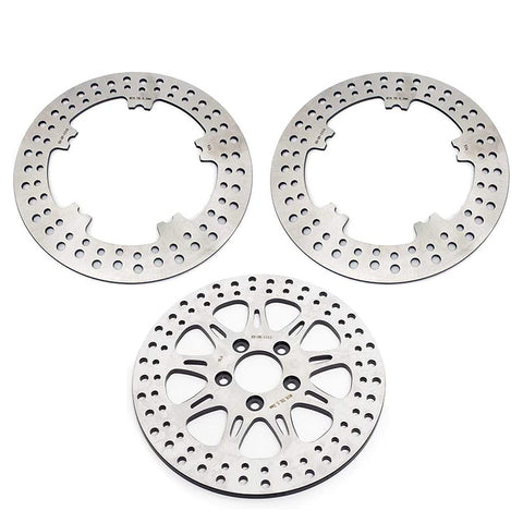 For Harley Davidson Dyna Street Bob / Low Rider / Low Rider S 2014-and up 11.8" Front 11.5" Rear Brake Disc Rotors