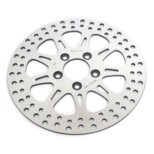 For Harley Davidson Dyna Street Bob / Super Glide Custom / Fat Bob / Low Rider / Wide Glide 2008-2009 11.5" Rear Brake Disc Rotor / Pads