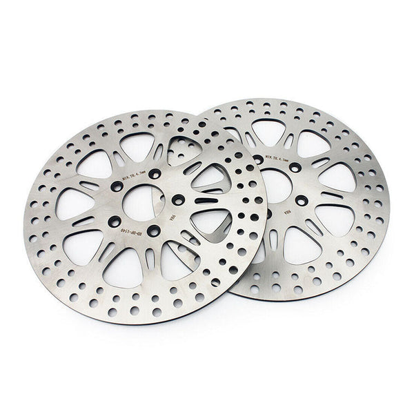For Harley Davidson Softail Standard 1984-1986 / Sportster XLH883 1985-1986 11.5" Front Rear Brake Disc Rotors