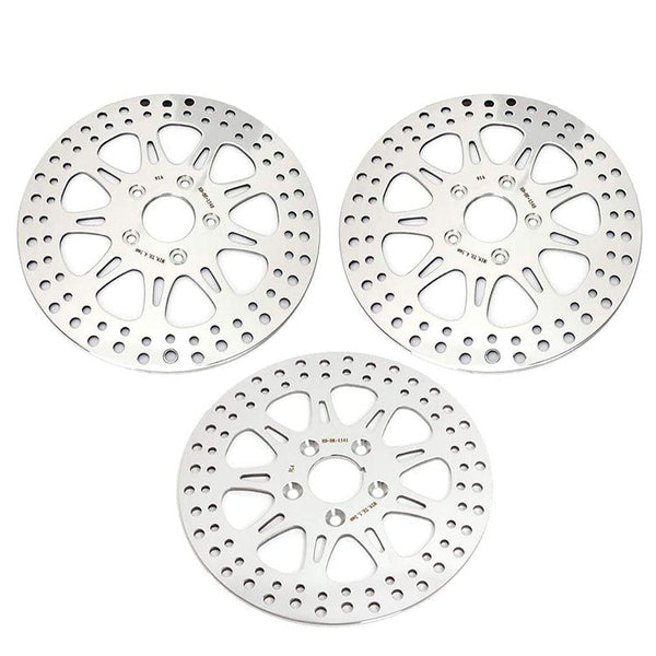 For Harley Davidson Softail Standard 1984-1986 / Sportster XLH883 1985-1986 11.5" Front Rear Brake Disc Rotors