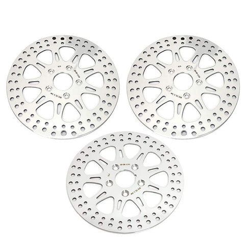 For Harley Davidson Touring Electra Glide 1981-1983 / Wide Glide 1985-1986 / Dyna Glide Custom 1992 11.5'' Front Rear Brake Disc Rotors
