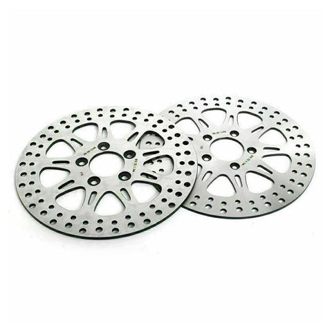 For Harley Davidson Dyna Super Glide / Wide Glide 2000-2005 / Sportster XL883 XL1200 / XL883C XL1200C Custom 2000-2003 11.5‘’ Front Rear Brake Disc Rotors
