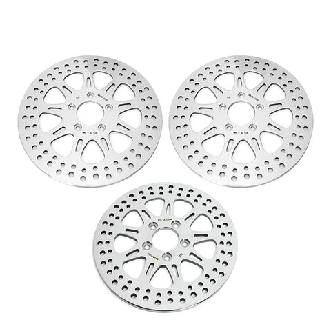 For Harley Davidson Trike FLHTCUTG Tri Glide Ultra Classic 2009-2013 / FLHXXX Street Glide 2010-and up 11.8'' Front Rear Brake Rotors