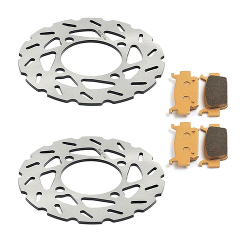 For Honda Foreman Rubicon 500 / Foreman 500 2005-2014 / Rincon 680 2006-2019 Front Brake Disc Rotors / Pads