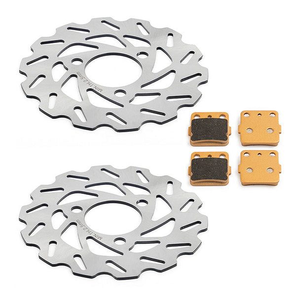 For Honda TRX300EX Fourtrax 1993-2008 / TRX300X 2009-2011 / TRX400X 2009-2013 Front Brake Disc Rotors Pads