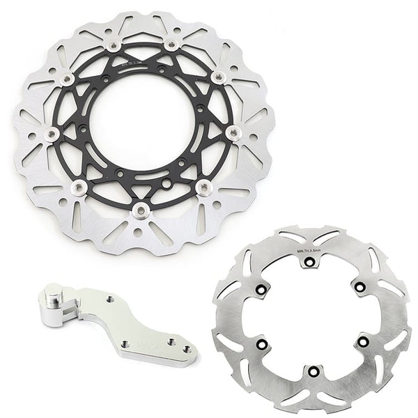 For KTM 125-640 EXC EXC-F MX MXC XC XCF XCW SX SXF SXC SXS GS 1992-2009 320mm Oversize Front Rear Brake Disc & Bracket