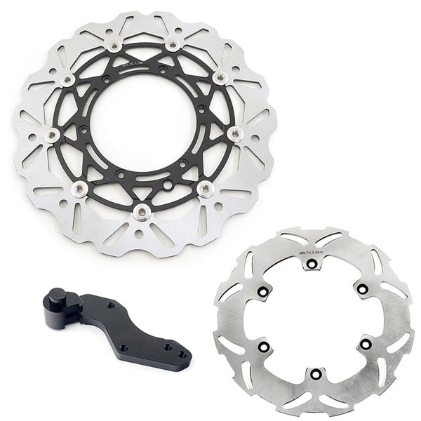 For KTM 125-640 EXC EXC-F MX MXC XC XCF XCW SX SXF SXC SXS GS 1992-2009 320mm Oversize Front Rear Brake Disc & Bracket