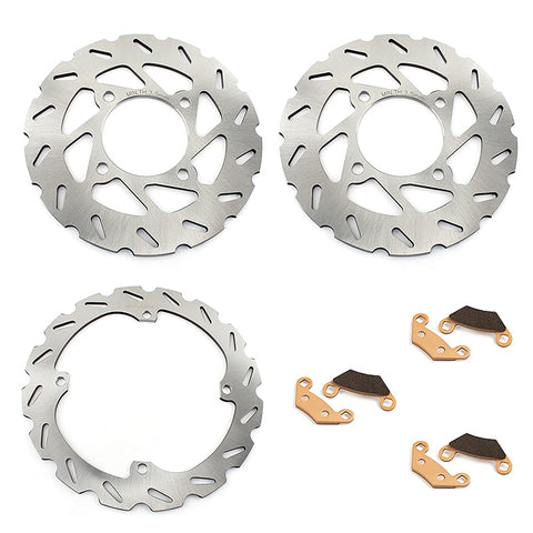 For Polaris Outlaw 450 2009-2010 / Outlaw 500 2006-2007 / Outlaw 525 2008-2011 Front Rear Brake Disc Rotors / Pads