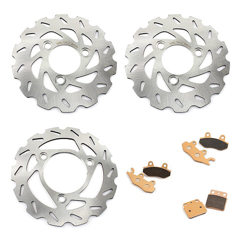 For Suzuki Quadracer 450 LTR450 2006-2011 Front Rear Brake Disc Rotors / Pads