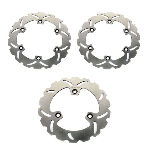 Front Rear Brake Disc Rotors For Honda NSR400 1985-1988 / CBR400F 1984-1987 / VFR400R 1986 / VFR400Z 1986-1987