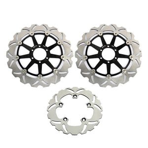 Front Rear Brake Disc Rotors for Aprilia RSV 1000 R Factory 2003-2008 / RSV 1000 SP 1999-2000 / SL 1000 Falco 2000-2005