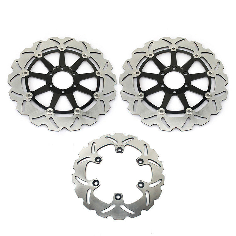 Front Rear Brake Disc Rotors for Ducati Sport 1000 2006-2008 / Sport 1000S 2007-2009 / 1000SS 2003-2006 / Yamaha YZF750R 1993-1997