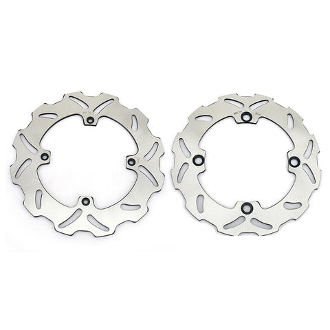 Front Rear Brake Disc Rotors for Honda CR125R CR250R 1992-1994 / CR500R 1988 1992-1994