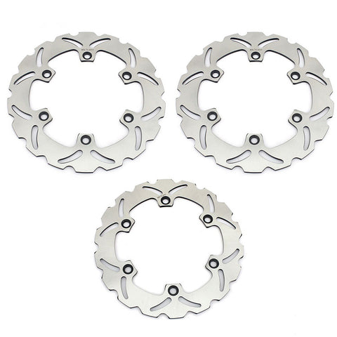 Front Rear Brake Disc Rotors for Honda VFR750F Interceptor RC24 1986-1987 / CBR750 Hurricane 1987-1989 / CBR750 Superaero FH RC27 1987