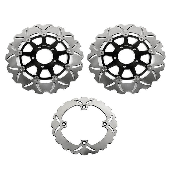 Front Rear Brake Disc Rotors for Kawasaki KLV1000 2004-2007 / Suzuki DL650 V Strom 2004-2006 / DL1000 V Strom 2002-2013