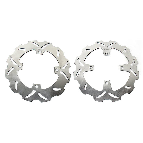 Front Rear Brake Disc Rotors for Kawasaki  KX125 KX250 2003-2005 / KX250F 2004-2005 / Suzuki RMZ250 2004-2006