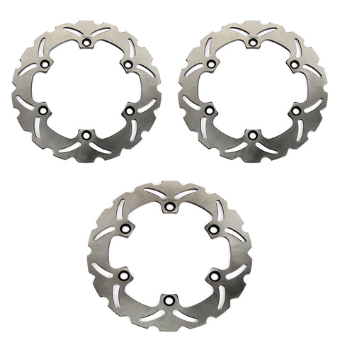 Front Rear Brake Disc Rotors for Kawasaki Ninja 600R GPX600R / Warbird 1988-1996