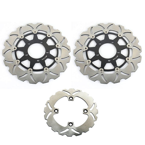 Front Rear Brake Disc Rotors for Kawasaki Ninja ZX-6R/ABS 2013-and up / Ninja ZX-10R/ABS 2008-2017