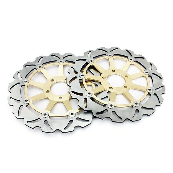 2pcs Front Brake Disc Rotors for Kawasaki ZZR1200 2002-2005 / VN1500 2002-2004 / VN1600 2004-2008