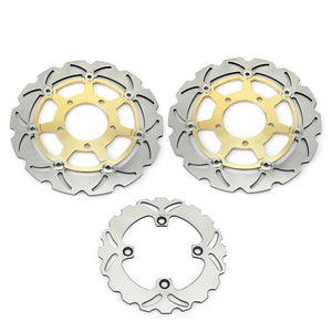 Front Rear Brake Disc Rotors for Kawasaki Ninja ZX6R ZX6RR 2003-2004