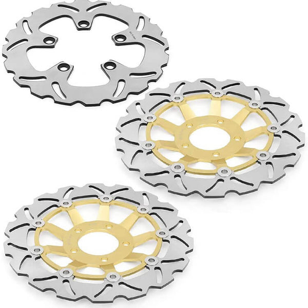 Front Rear Brake Disc Rotors for Suzuki GSF600/GSF600S Bandit GSX600F GSX750F RF400R RF600R SV650 SV650S 1993-2004