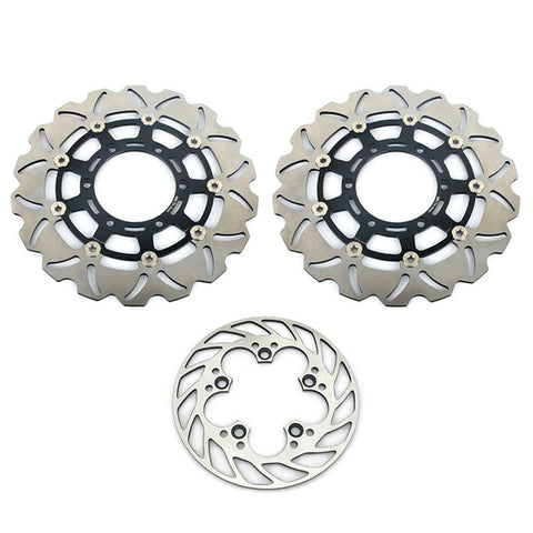 Front Rear Brake Disc Rotors for Suzuki GSX-R600 GSX-R750 2008-2017 / GSX-R1000 2009-2015 / GSX-R1000 ABS 2015-2016