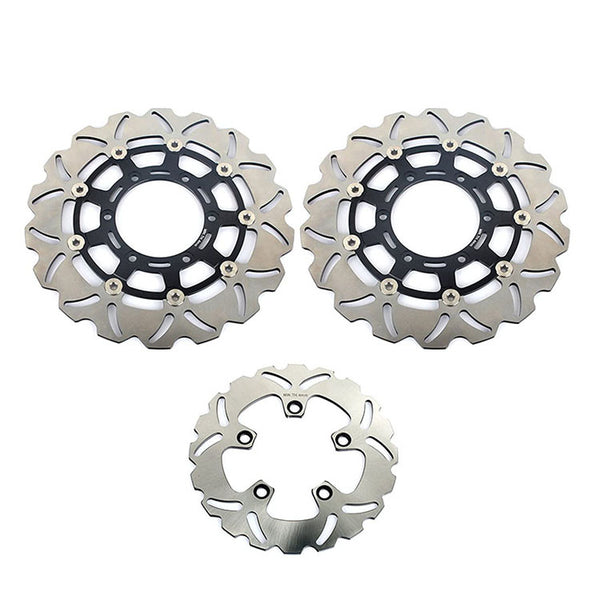 Front Rear Brake Disc Rotors for Suzuki GSX-R600 GSX-R750 2008-2020 / GSX-R1000 2009-2015 / GSX-R1000 ABS 2015-2016