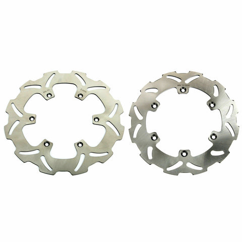 Front Rear Brake Disc Rotors for Suzuki RM125 1988-1999 / RM250 1989-1999 / RMX250 1989-1999 / RMX250S 1992-1999