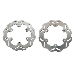 Front Rear Brake Disc Rotors for Yamaha YZ125 1985-1997 / YZ250 1992-1997 / WR250 1990-1997 / WR125 1993-1997