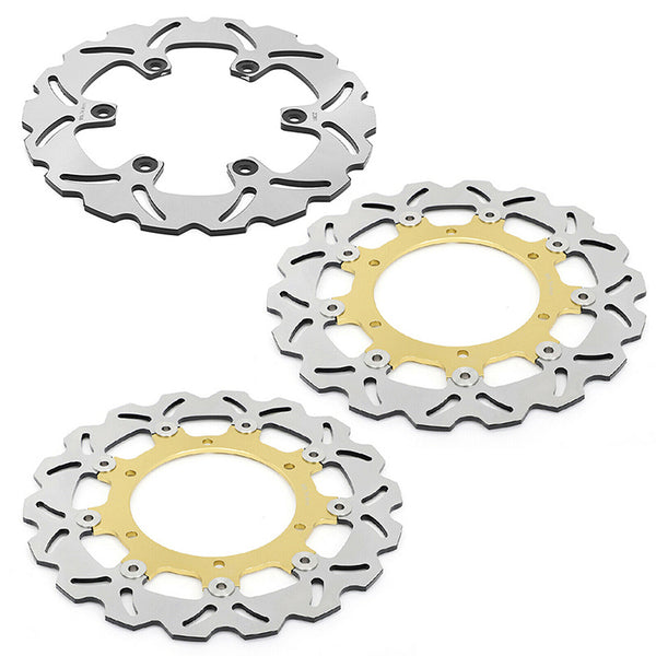 Front Rear Brake Disc Rotors for Yamaha YZF600R 1996-2007 YZF1000R 1996-2001 YZF-R1 1998-2001