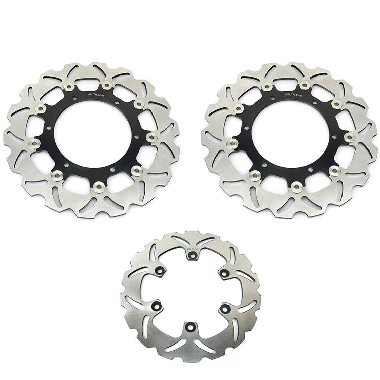 Front Rear Brake Disc Rotors for Yamaha YZF600R 1996-2007 YZF1000R 1996-2001 YZF-R1 1998-2001